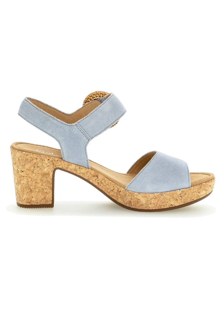 Gabor Sandalen Leder Hellblau