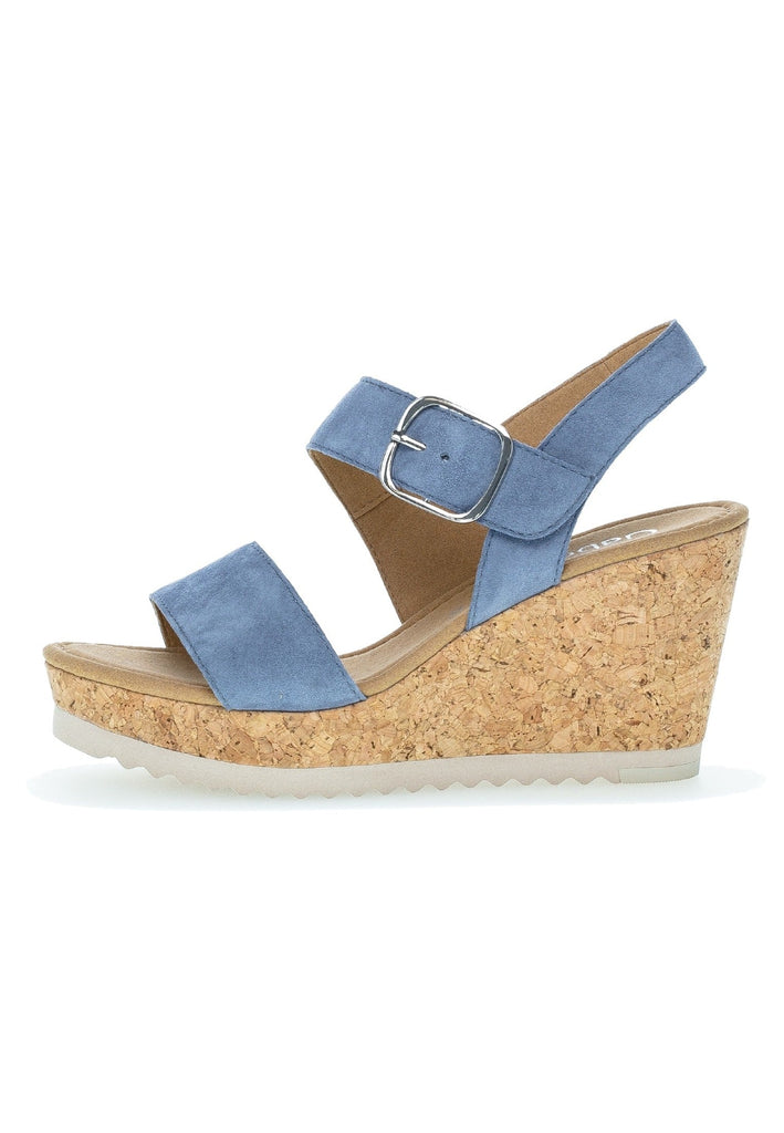 Gabor Sandalen Leder Hellblau