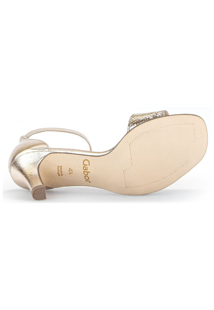 Gabor Sandalen Leder Platin