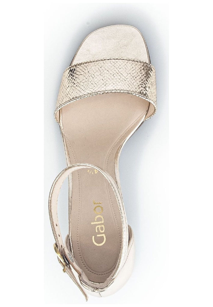 Gabor Sandalen Leder Platin