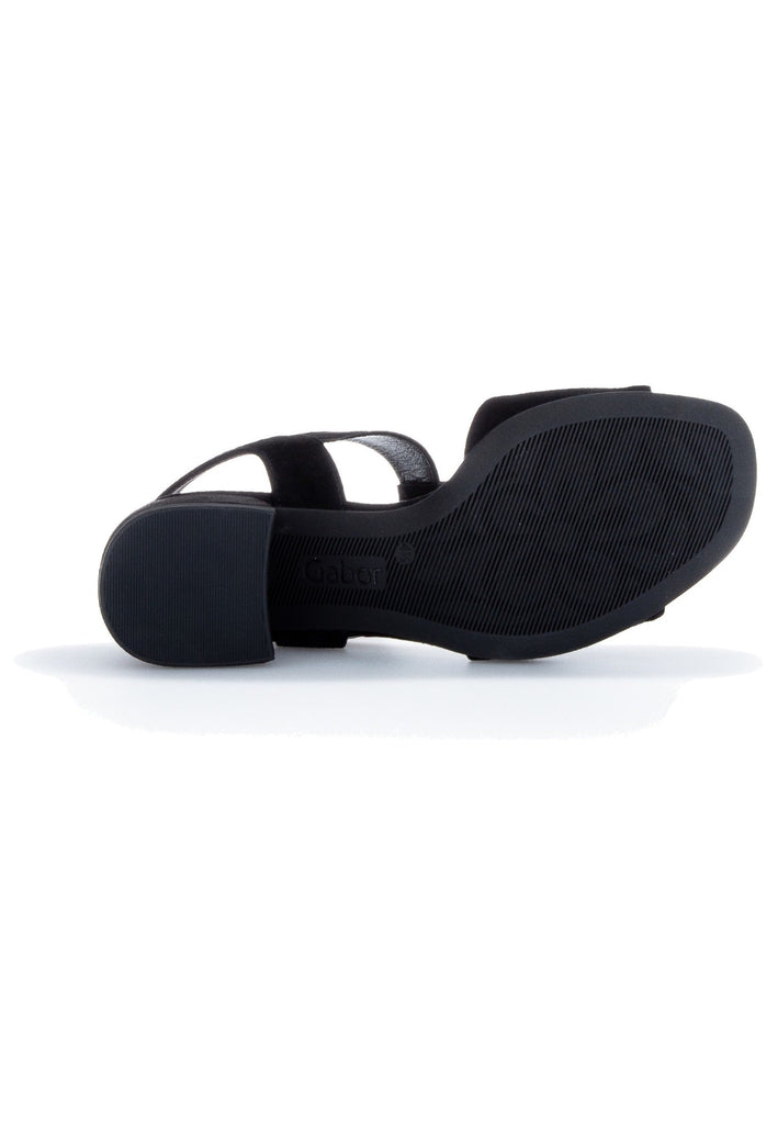 Gabor Sandalen Leder Schwarz