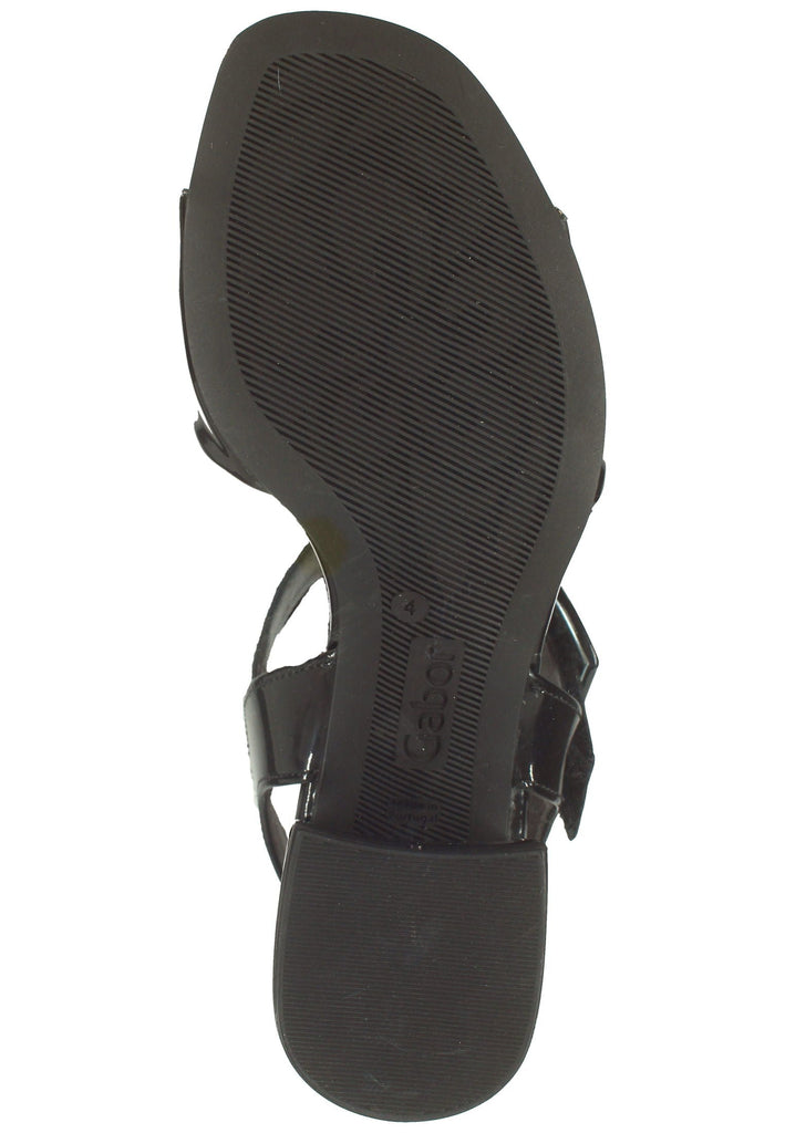 Gabor Sandalen Leder Schwarz