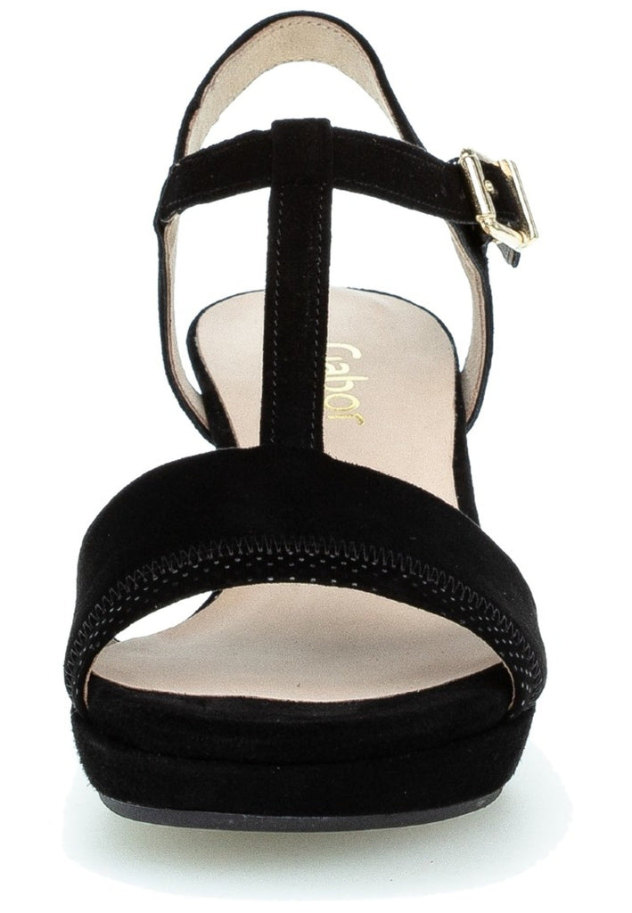 Gabor Sandalen Leder Schwarz