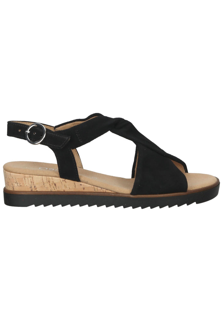 Gabor Sandalen Leder Schwarz
