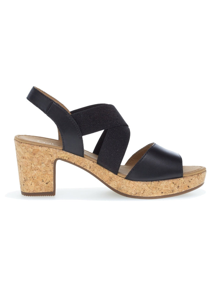 Gabor Sandalen Leder Schwarz