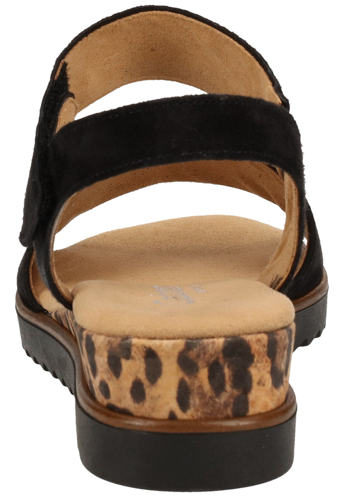 Gabor Sandalen Leder Schwarz