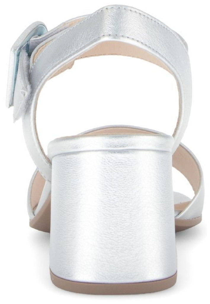 Gabor Sandalen Leder Silber
