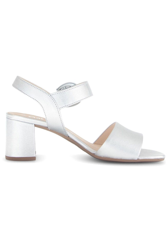 Gabor Sandalen Leder Silber