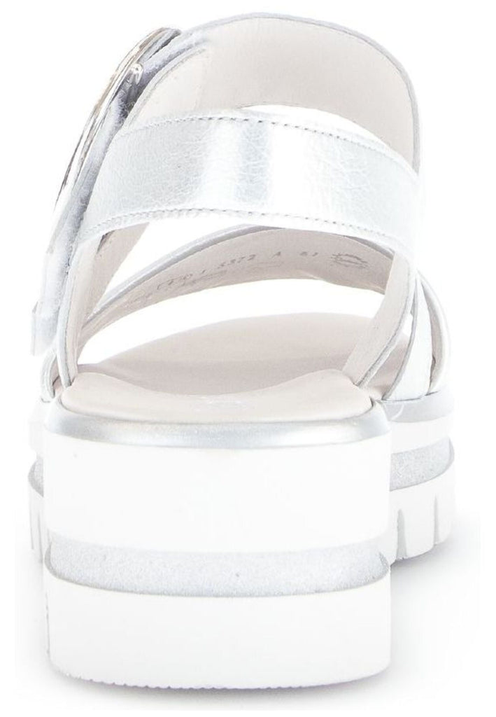 Gabor Sandalen Leder Silber