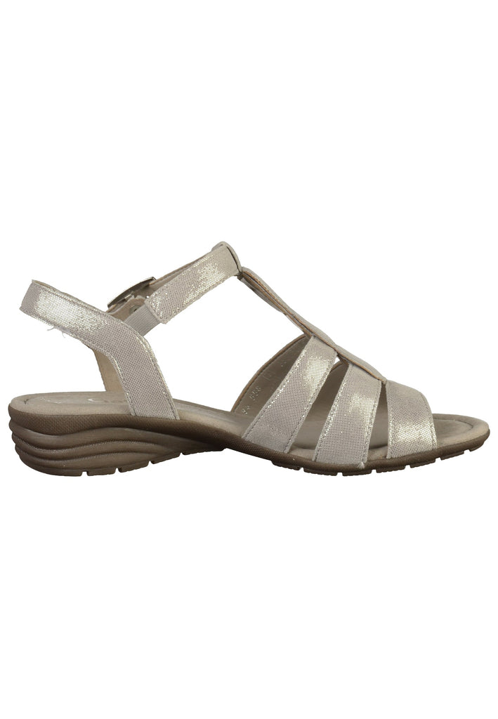 Gabor Sandalen Leder Silber