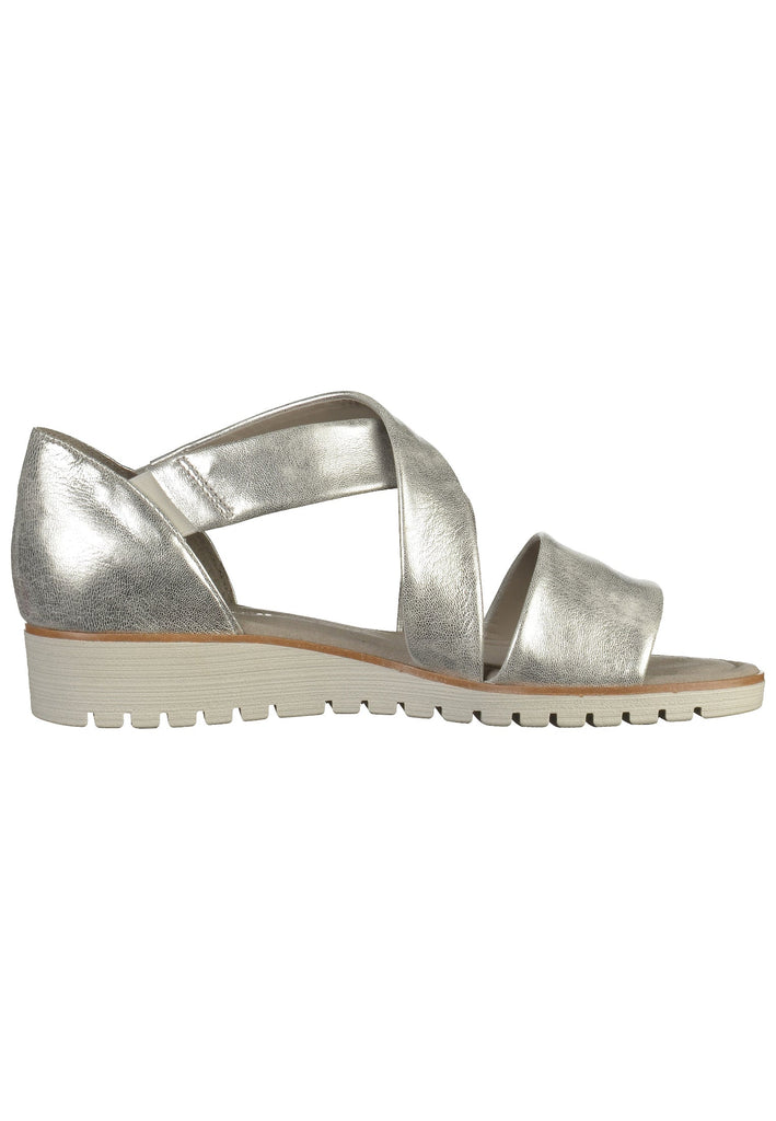 Gabor Sandalen Leder Silber