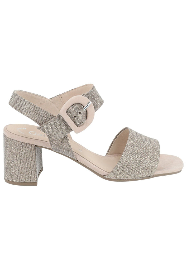Gabor Sandalen Leder/Synthetik Metallic Rose