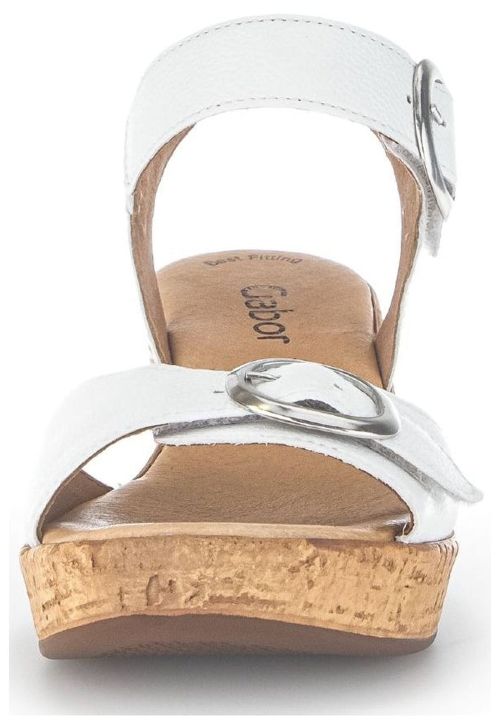 Gabor Sandalen Leder Weiß