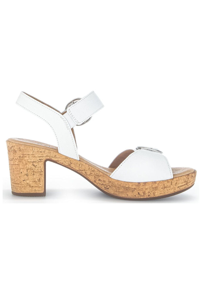 Gabor Sandalen Leder Weiß
