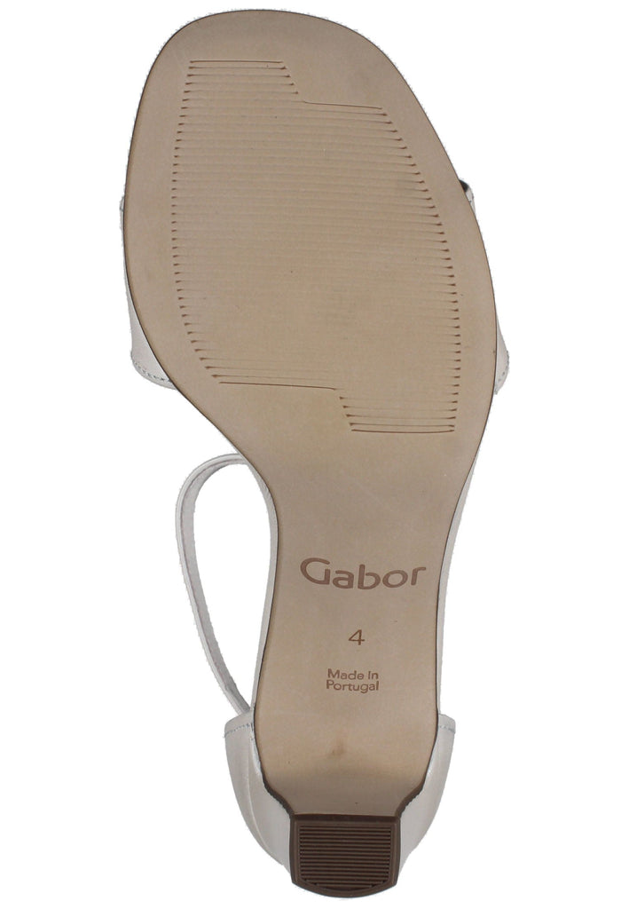 Gabor Sandalen Leder Weiß