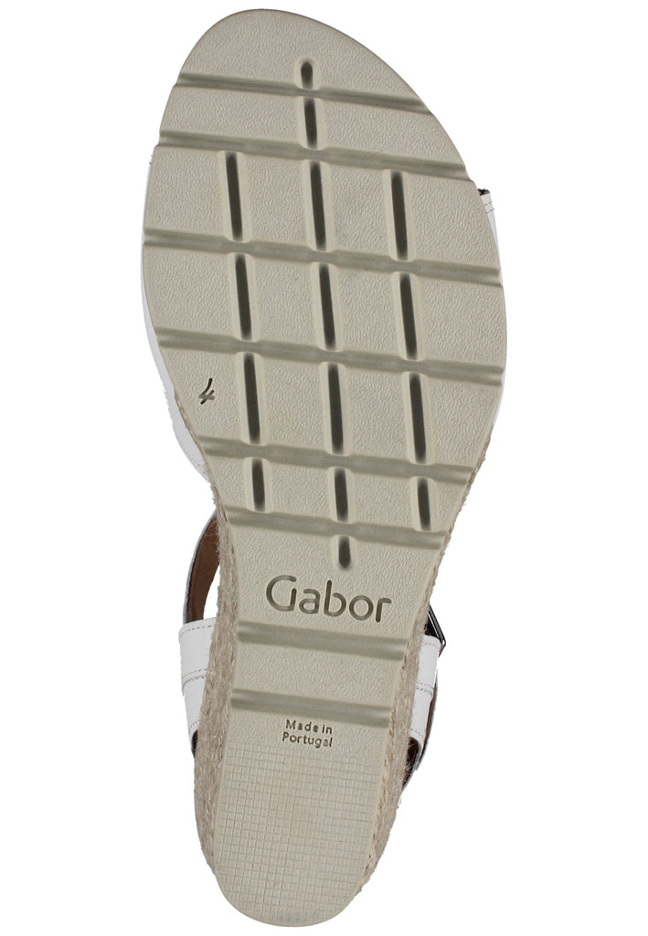 Gabor Sandalen Leder Weiß
