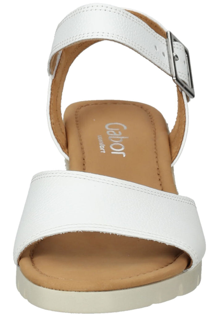 Gabor Sandalen Leder Weiß