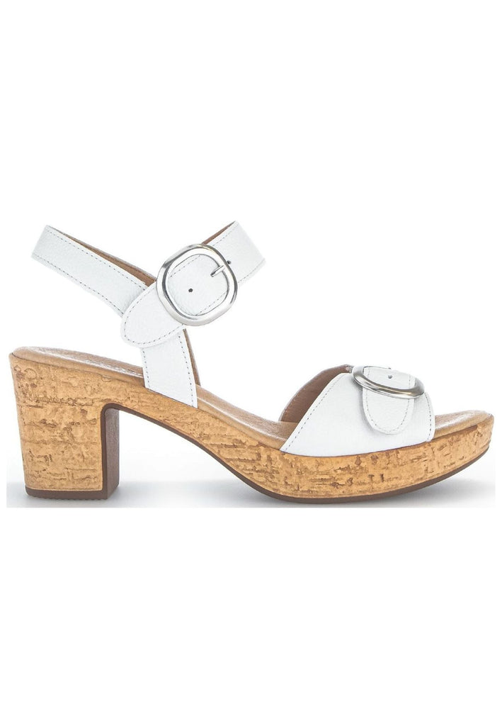 Gabor Sandalen Leder Weiß