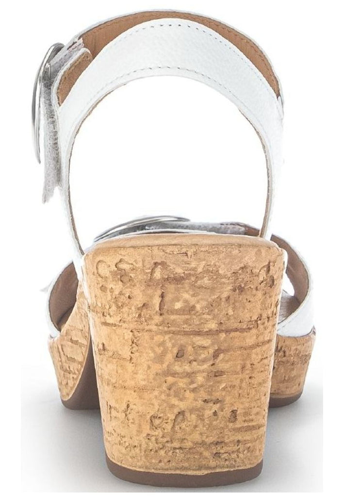 Gabor Sandalen Leder Weiß