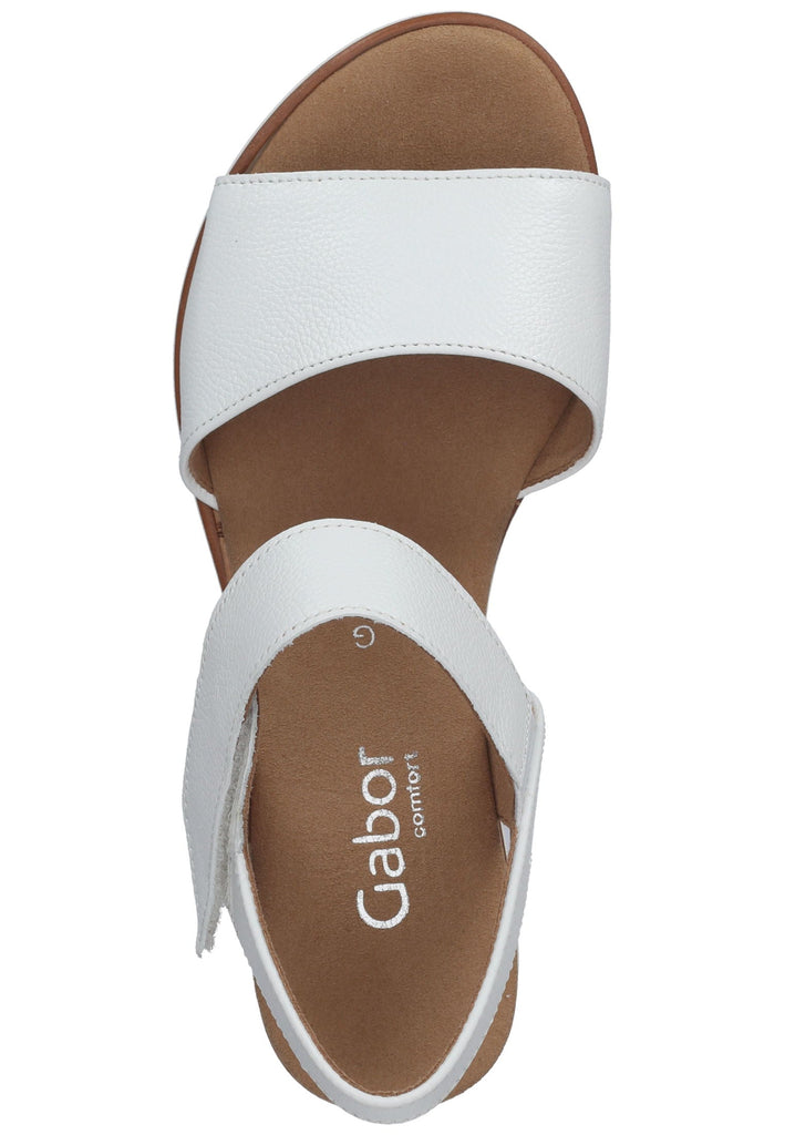Gabor Sandalen Leder Weiß