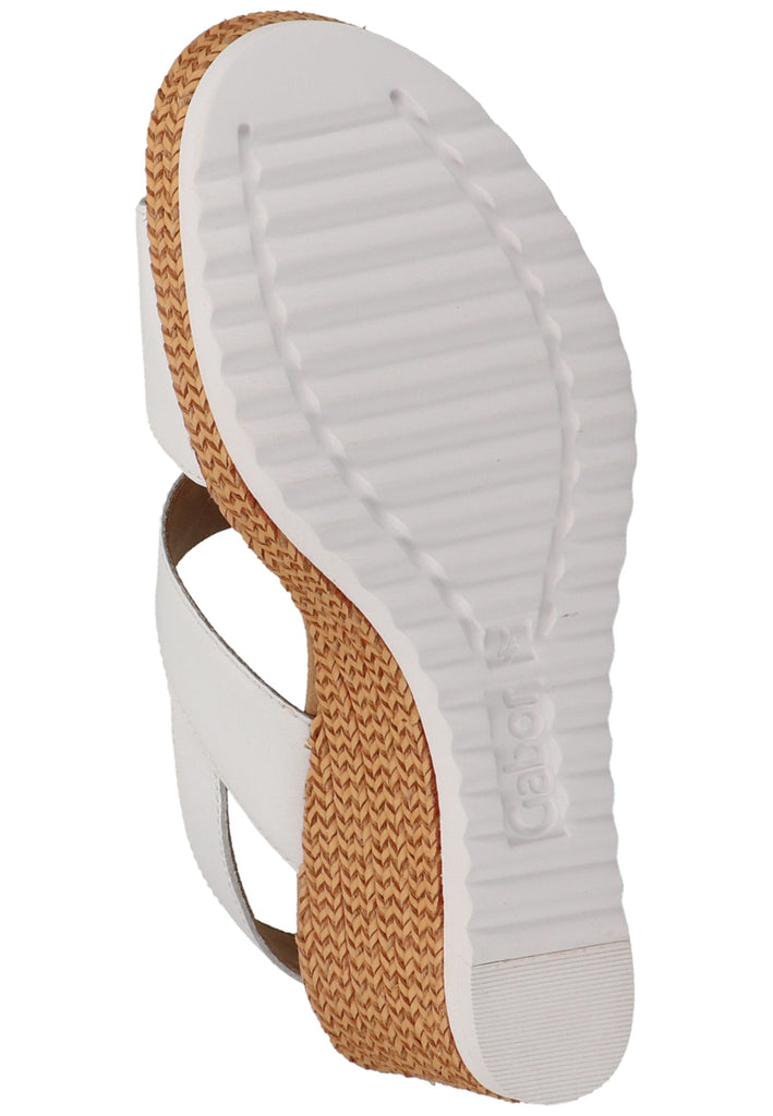 Gabor Sandalen Leder Weiß