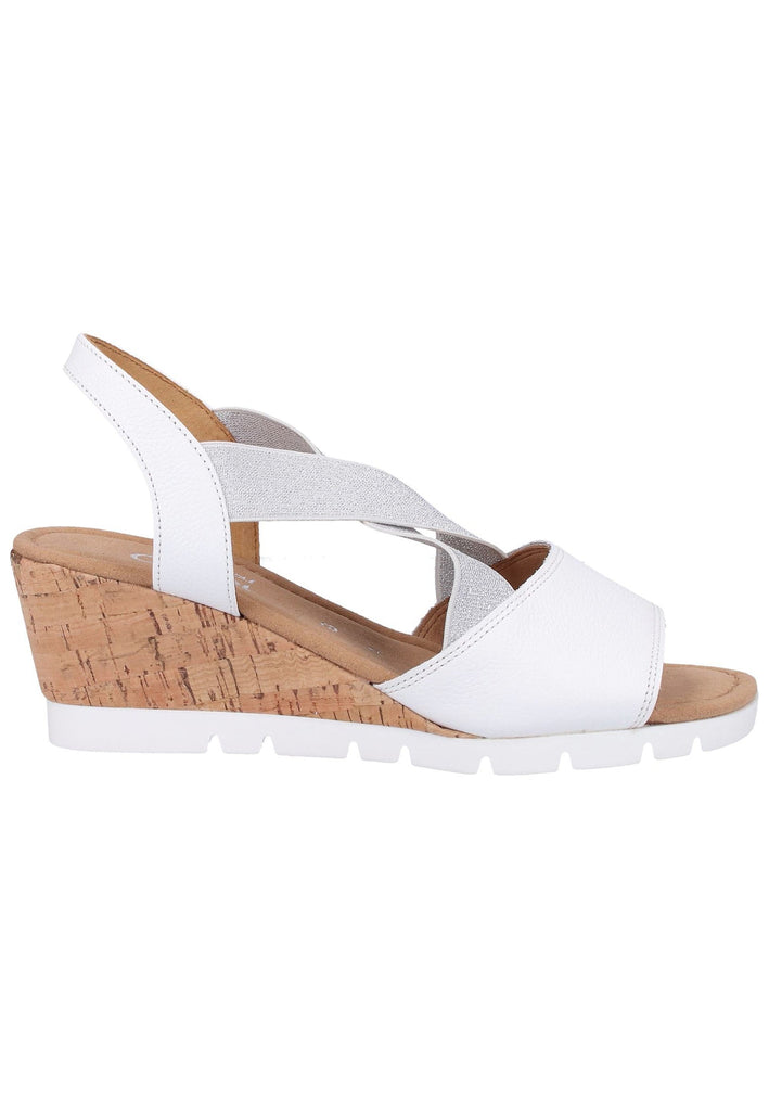 Gabor Sandalen Leder Weiß
