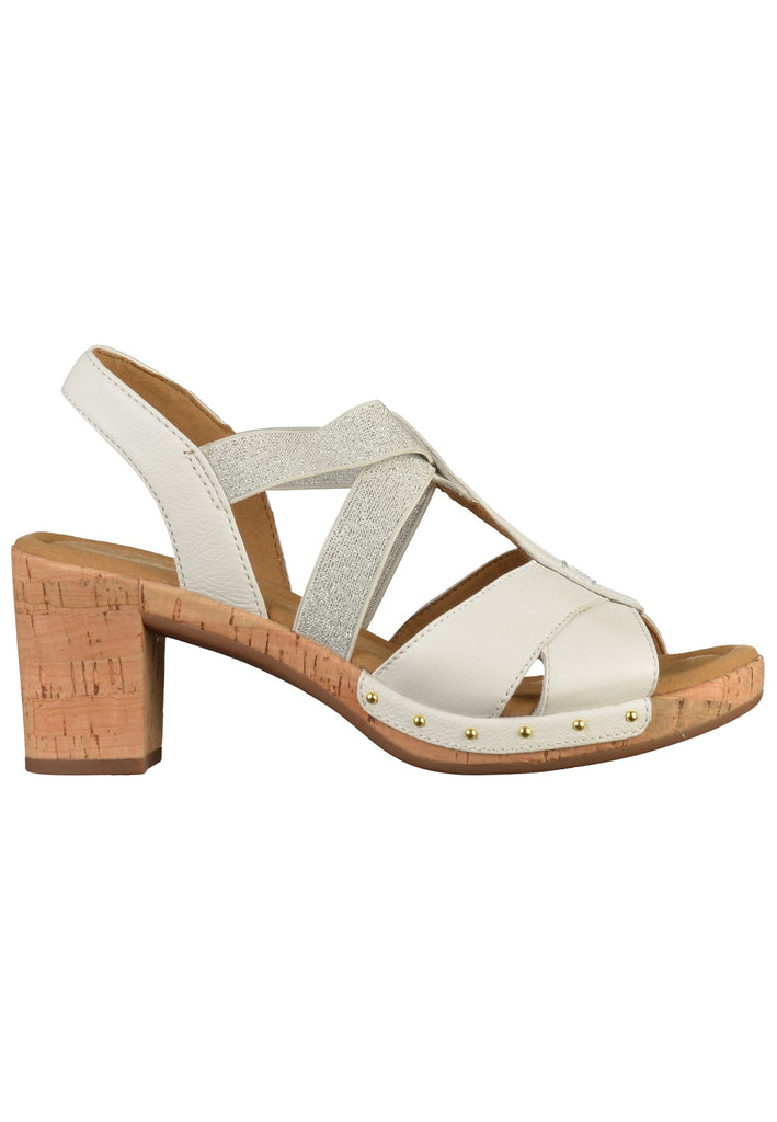 Gabor Sandalen Leder Weiß