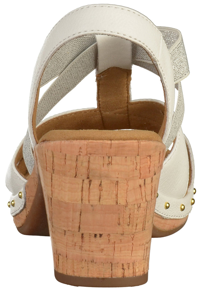 Gabor Sandalen Leder Weiß