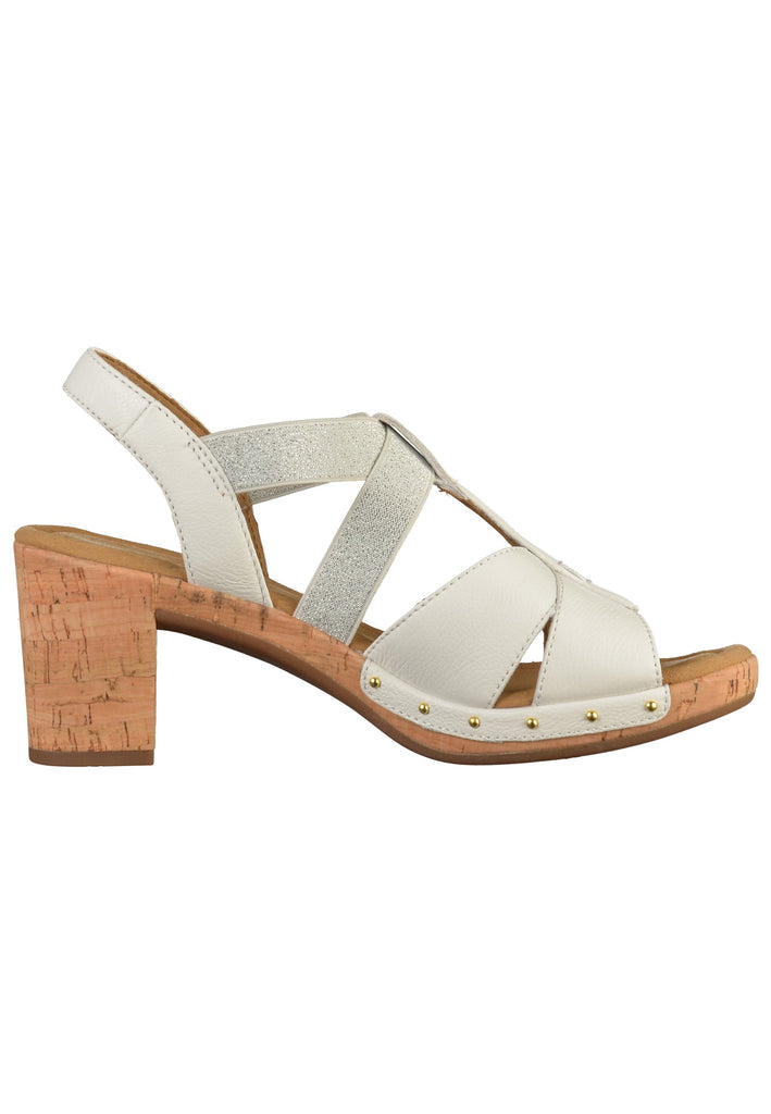 Gabor Sandalen Leder Weiß