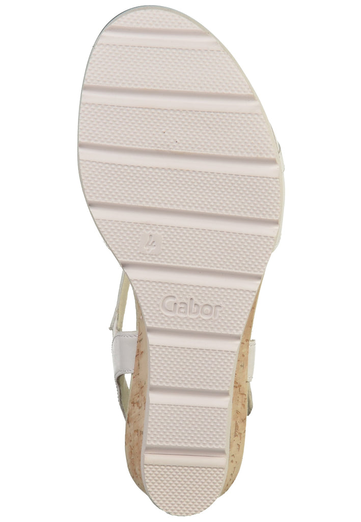 Gabor Sandalen Leder Weiß