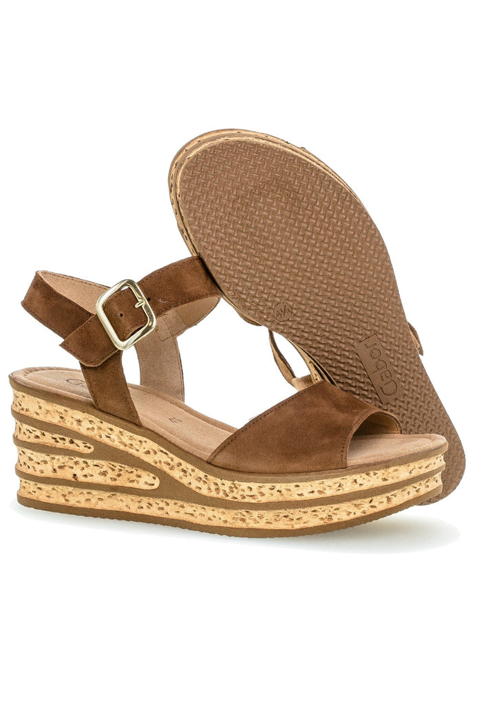 Gabor Sandalen Leder Whisky