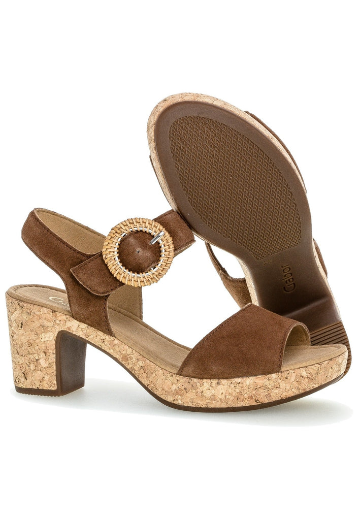 Gabor Sandalen Leder Whisky