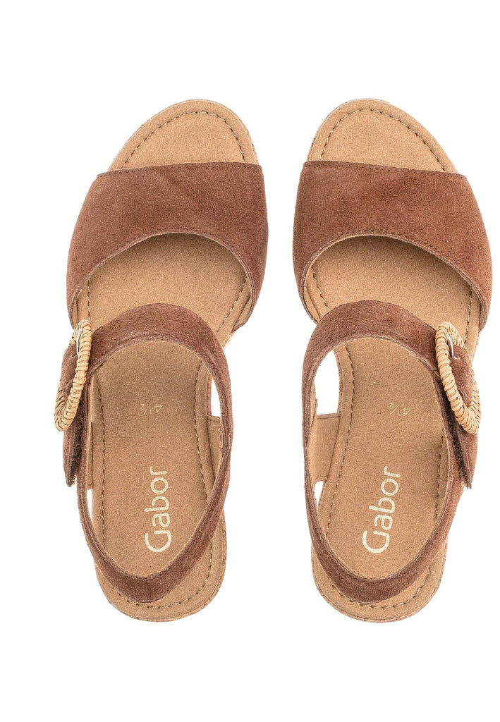 Gabor Sandalen Leder Whisky