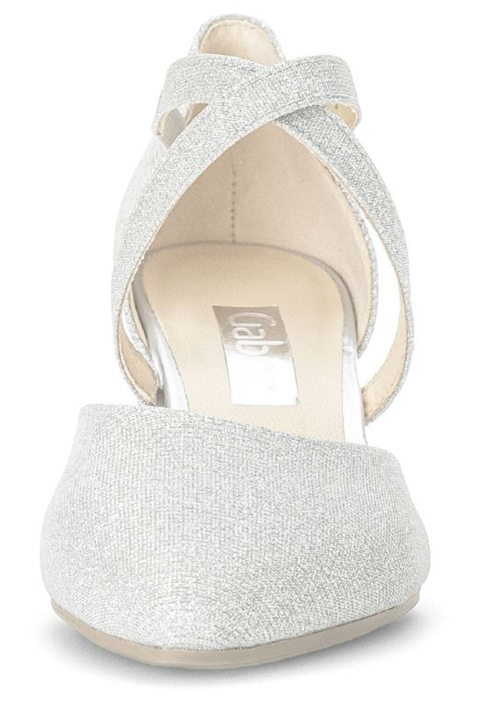 Gabor Sandalen Lederimitat Silber