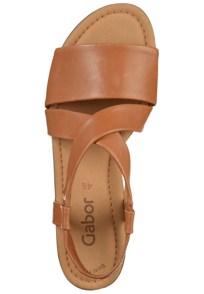 Gabor Sandalen Nappaleder Cognac