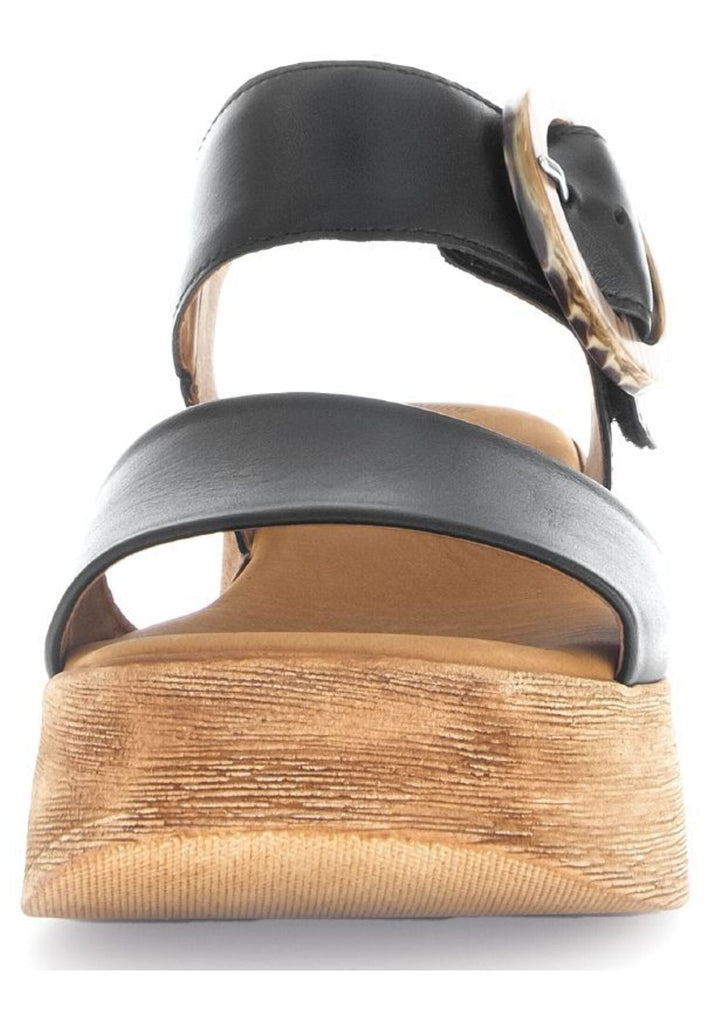 Gabor Sandalen Nappaleder Schwarz