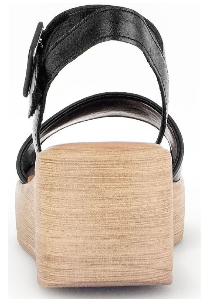 Gabor Sandalen Nappaleder Schwarz