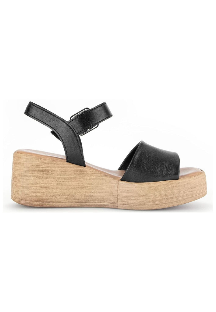 Gabor Sandalen Nappaleder Schwarz
