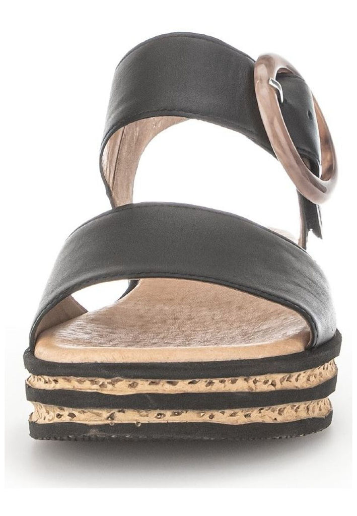 Gabor Sandalen Nappaleder Schwarz