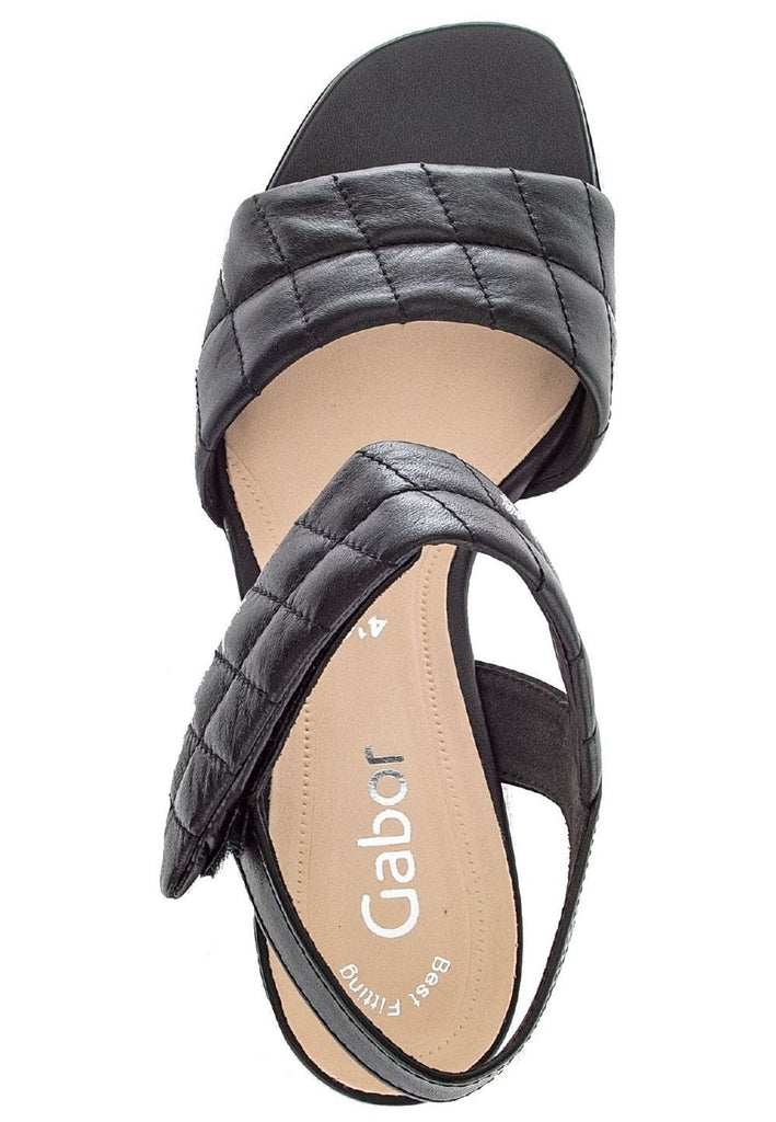 Gabor Sandalen Nappaleder Schwarz