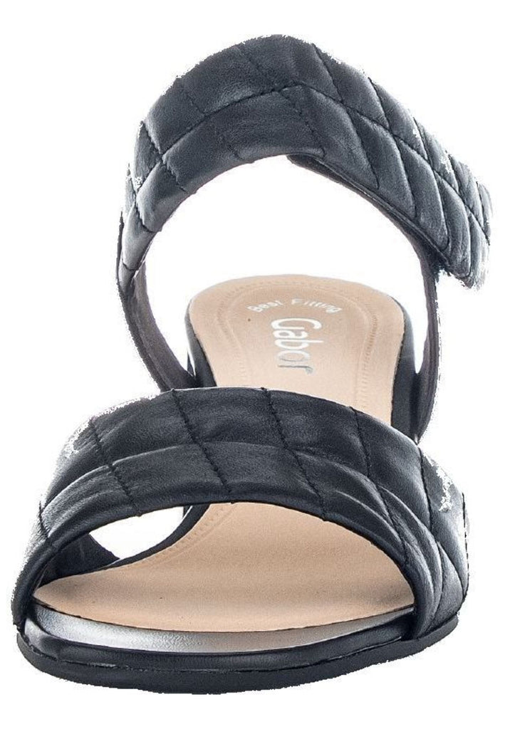 Gabor Sandalen Nappaleder Schwarz