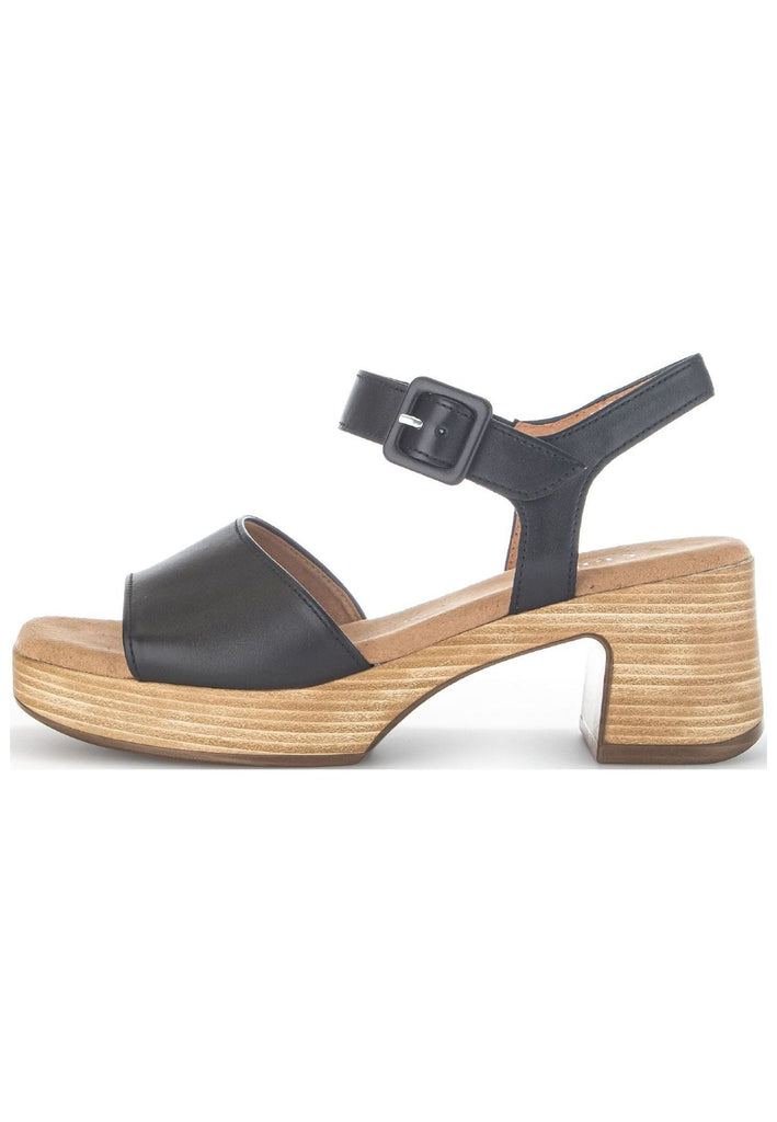 Gabor Sandalen Nappaleder Schwarz