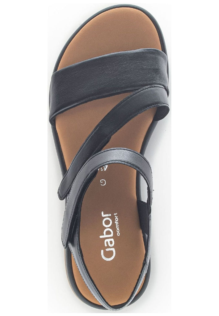 Gabor Sandalen Nappaleder Schwarz