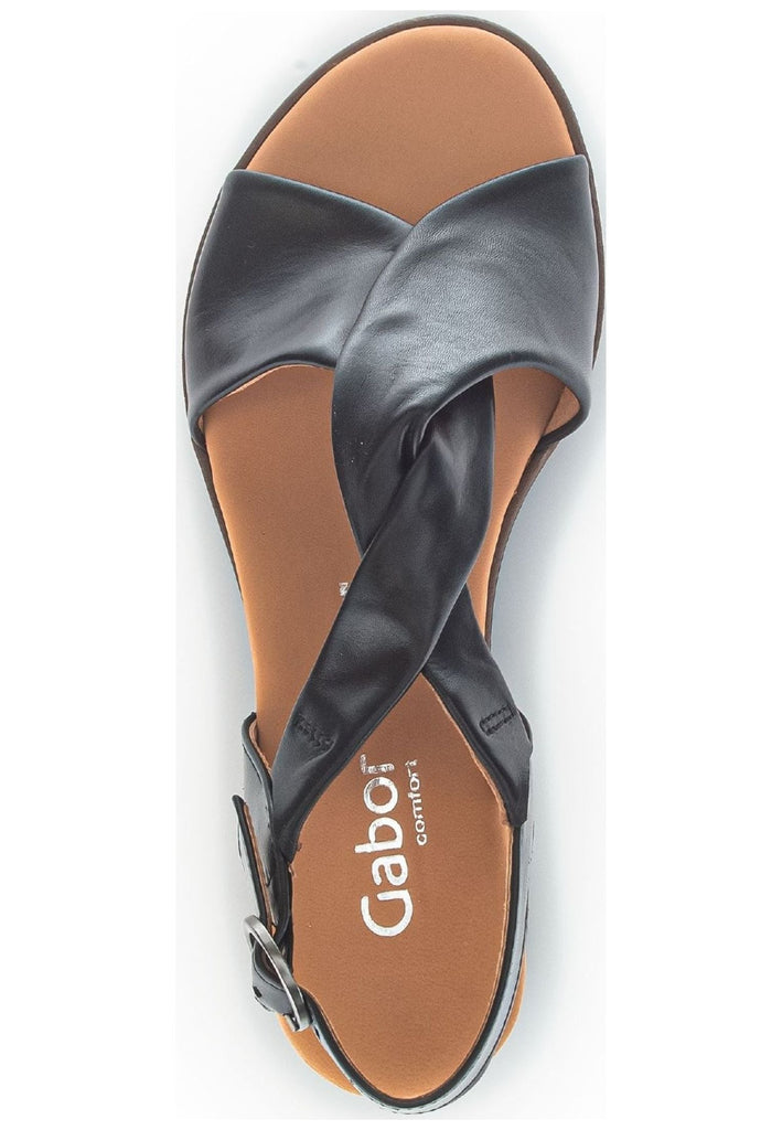 Gabor Sandalen Nappaleder Schwarz