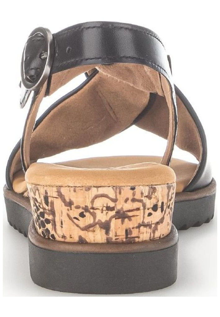 Gabor Sandalen Nappaleder Schwarz