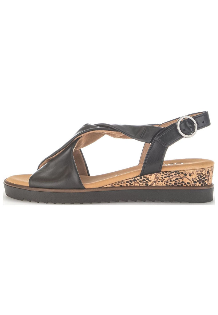Gabor Sandalen Nappaleder Schwarz