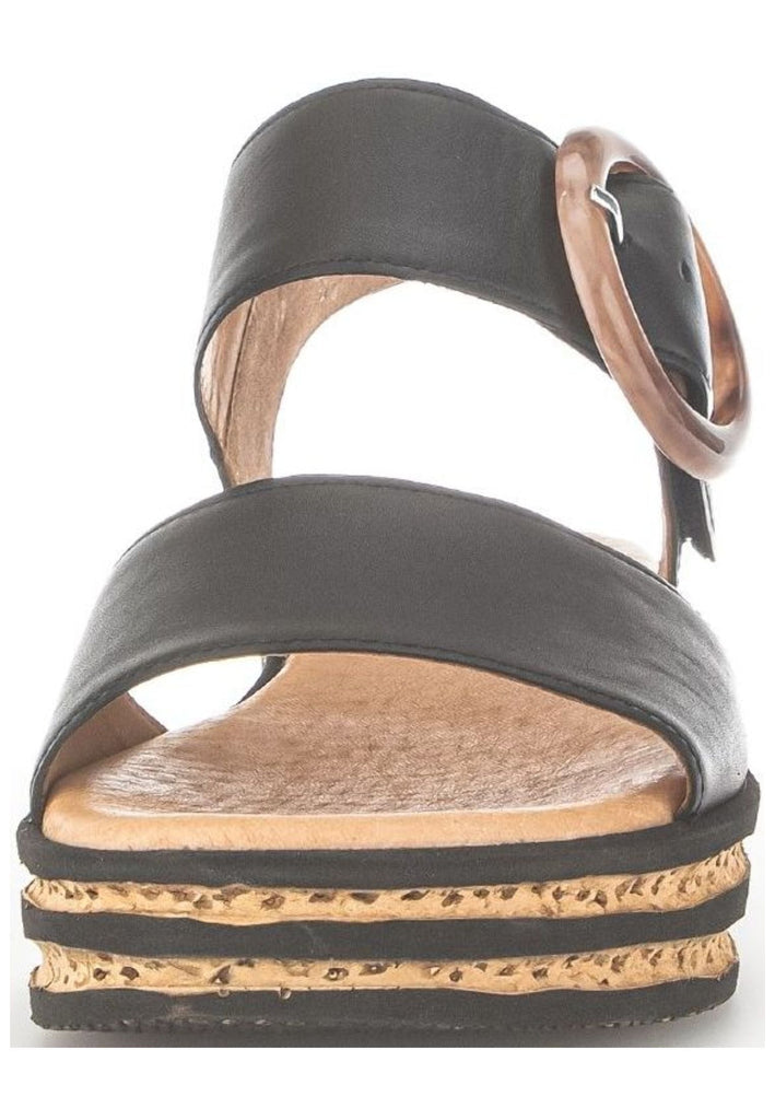 Gabor Sandalen Nappaleder Schwarz