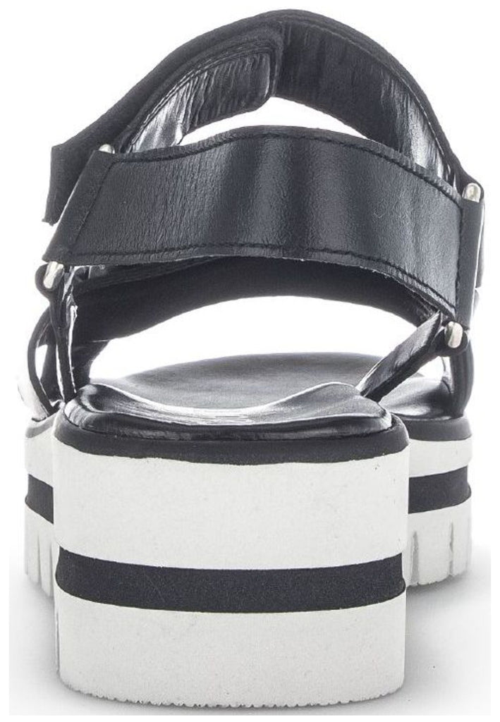 Gabor Sandalen Nappaleder Schwarz