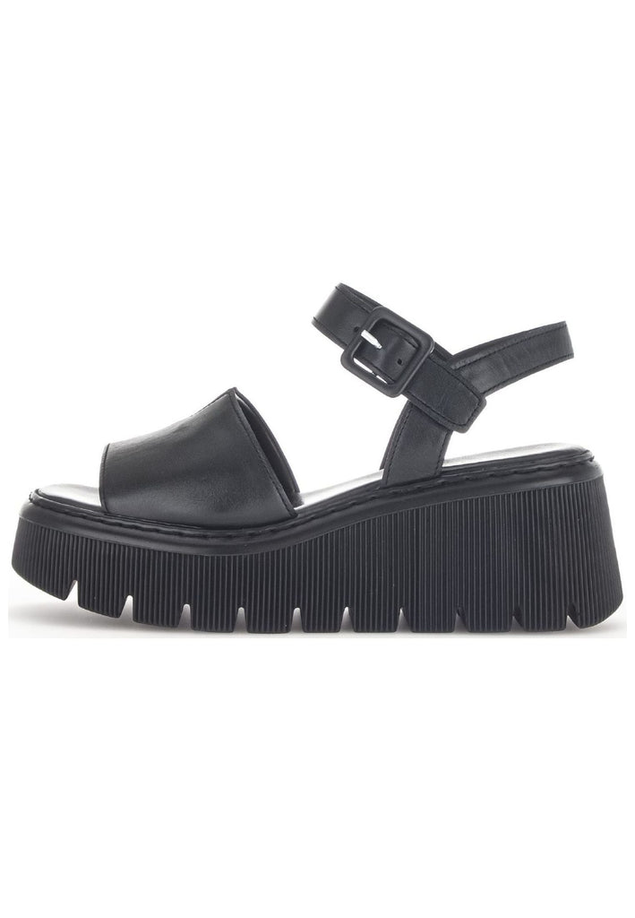 Gabor Sandalen Nappaleder Schwarz