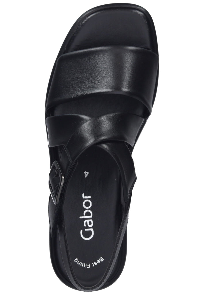 Gabor Sandalen Nappaleder Schwarz